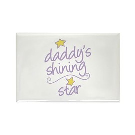 CafePress Daddys Shining Star Magnets Rectangle Magnet, 2"x3" Refrigerator Magnet (10 pack)