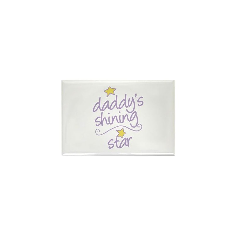 CafePress Daddys Shining Star Magnets Rectangle Magnet, 2"x3" Refrigerator Magnet