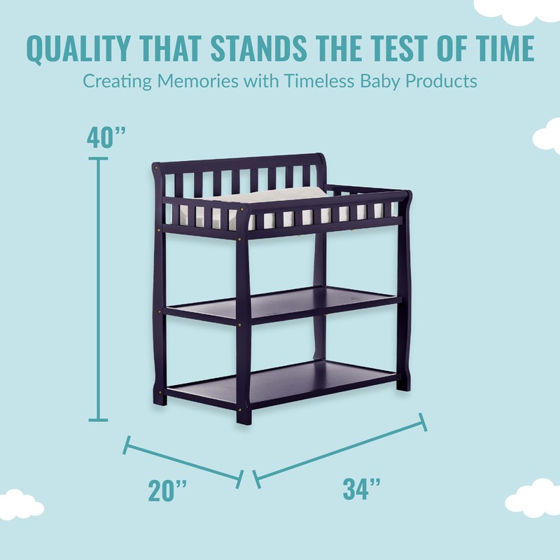 Dream On Me Ashton Changing Table, Navy