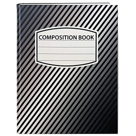 BookFactory Composition Notebook - 100 Pages, 8.5" x 11", Hardbound (JOU-100-7CS-VM(Composition))
