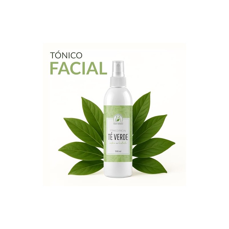 Tónico De Té Verde Hidratante Facial 500 Ml Productos Mart
