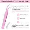 Mayhug Kit 4 en 1 para de Pestañas: Pegamento