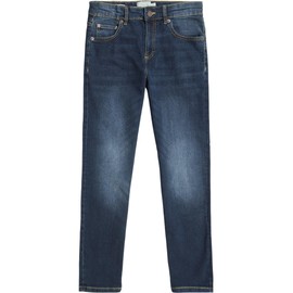 Lucky Brand Boys' Classic Fit Straight Leg Denim Jeans, 5-Pocket Style, Zipper Fly & Button Closure, Alameda, 14