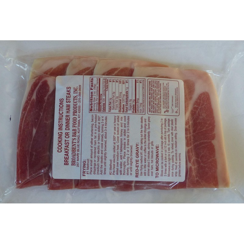 Award Winning Country Ham Premium Hickory Smoked Biscuit Steaks and