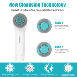 MYCARBON Electric Facial Cleansing Brush IPX7 White