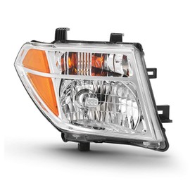 AKKON - Chrome Headlight Fits 2005-2008 Frontier 2005-2007 Pathfinder [Halogen Models] Replacement Passenger Right Side