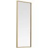 Pemberly Row 36" x 14" Contemporary Metal Frame Mirror in