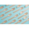 FOOGO Green 450pcs Disposable Wooden Forks 16cm Biodegradable Compostable Eco