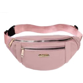 Fanny Packs Waist Pack for Women, Waterproof Waist Bag with Adjustable Strap for Travel Sports Running - Color: cute pink