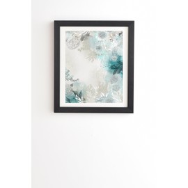Deny Designs Iveta Abolina Black Framed Wall Art, 11" x 13", Seafoam