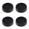 Keadic Non-Slip Rubber Caster Cups Assortment Set, Round and Square