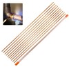 10 Rods Copper Brazing Rod 15.7", Low Temperature Welding Rod, Welding Consumables with Good Liquidity for Welding Refrigerator, Air Conditioner Copper Pipes, Copper Products