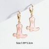 Zhang shine Enamel Western Cowgirls Boot Earrings Set for Women
