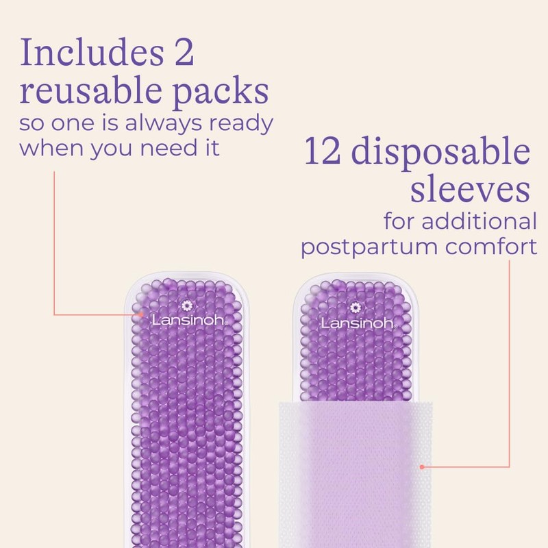 Lansinoh Hot and Cold Postpartum Pads – Reusable Perineal Ice
