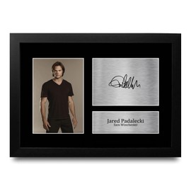 HWC Trading FR A4 Jared Padalecki Supernatural Gifts Printed Signed Autograph Picture for TV Show Fans - A4 Framed