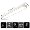 Qcyuui Dimmable LED Ceiling Light with Remote,39.4 in Long Ceiling