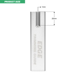 FOSHIO Aluminum Edge Trimming Guide Cutting Template Tool for Right Angle Cutting Straight, Accurate Marking and Trimming Straight Lines for Wallpaper, Vinyl Wrap, Craft Projects