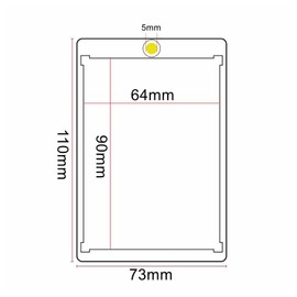 6 Pack Magnetic Card Holder 130pt Thick One Touch Hard Plastic Trading Protector Case for Baseball Basketball Football Sports Cards