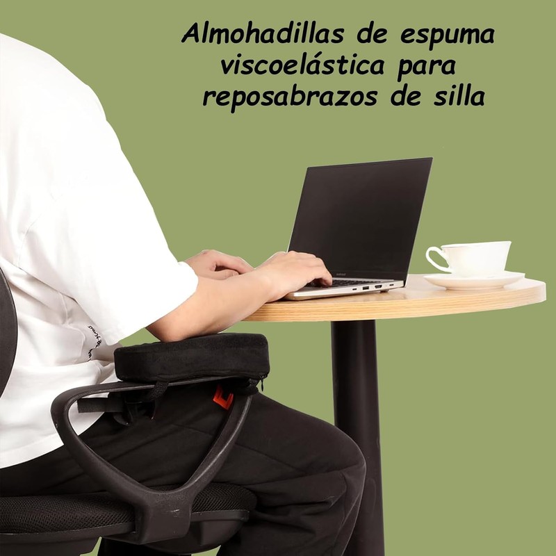 UTRHHVS 2 Reposabrazos ergonómico para silla de oficina, cuenta con