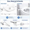 Ultra-Slim Bidet Attachment for Toilet Seats – Non-Electric Dual Nozzle