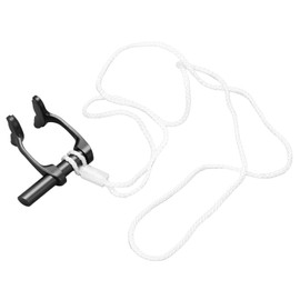 Swimming Nose Plug, Freediving Nose Clip Split Design Anti Lost 25 Degree Angle Adjustable Skin Friendly with Neck Strap for Diving Beginner(Black)