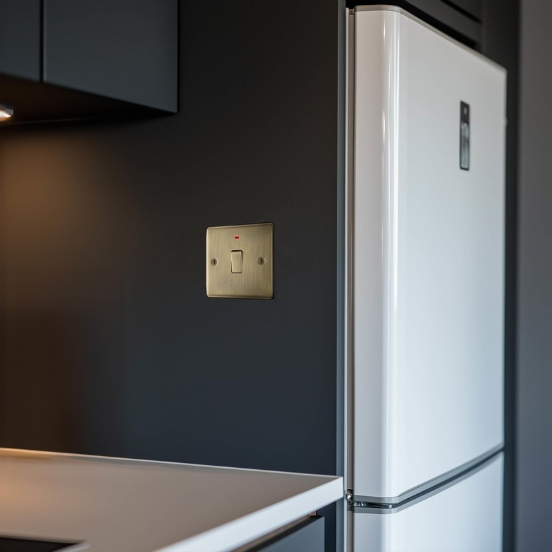 BG Electrical Single Wall Switch with LED Power Indicator, Double