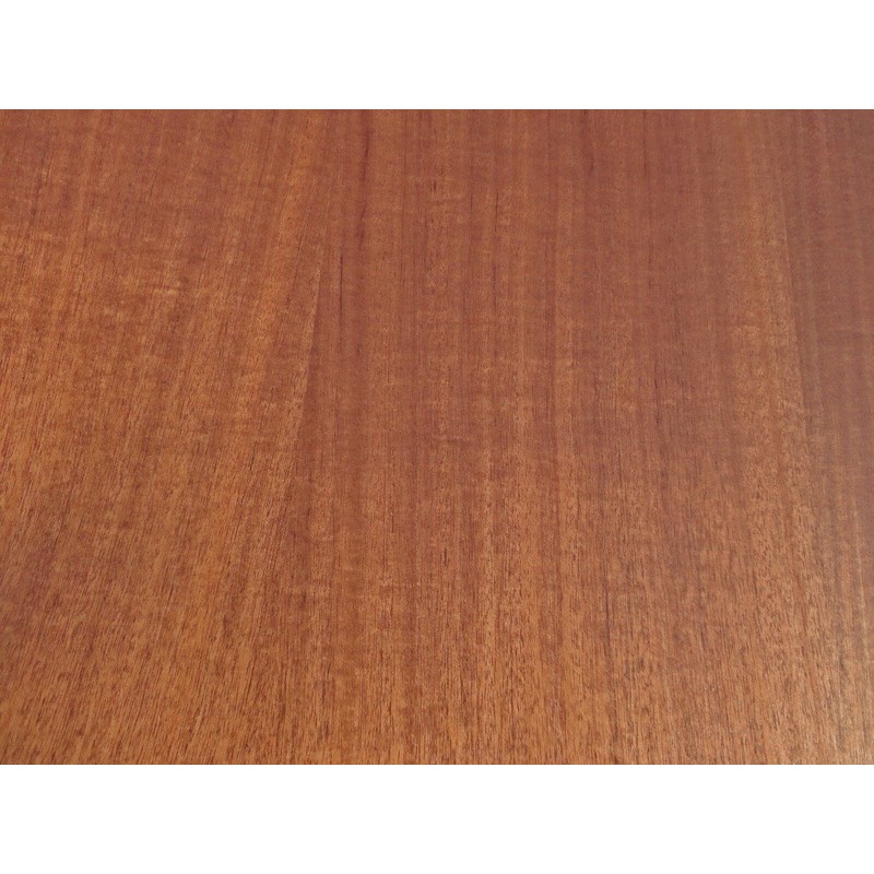 Sapele Ribbon Mahogany Wood Veneer 24" x 24" on Wood