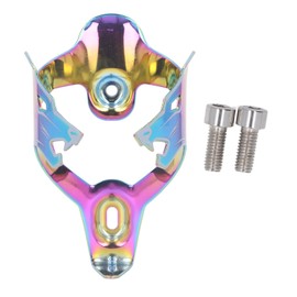 Bike Water Bottle Holder Aluminum Alloy Bicycle Water Bottle Cage Anti Scratch Ultra Light Bike Cup Holder Electroplated Bright Surface Gradient Dazzling