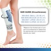 Calf Compression Sleeves (White, Small)