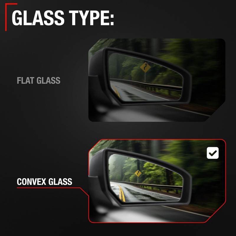 T1A Passenger Side Mirror Replacement - Compatible with 2005-2011 Toyota