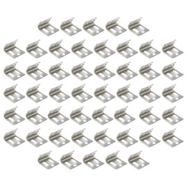 SING F LTD 50PCS Upholstery Furniture Spring Clips 5 Holes Stay Wire Springs Clamps for Chair Sofa Furniture Hardware Replacement Repair Accessories