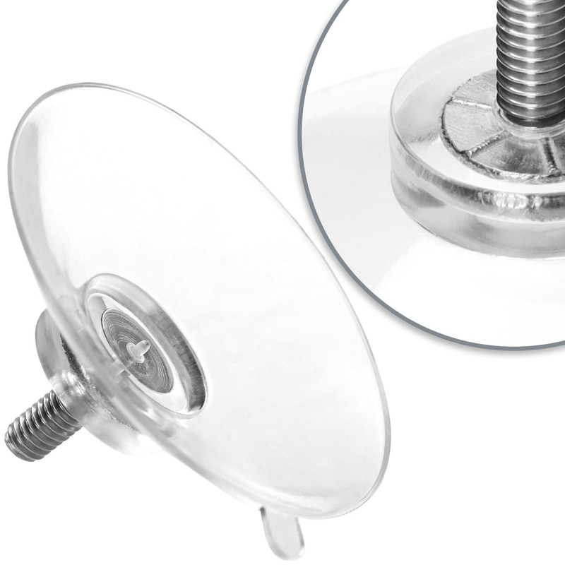 com-four® 16 x suction cups with M4 thread, diameter 40