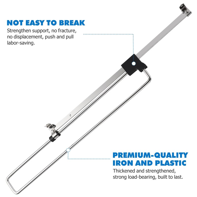 VILLCASE Retractable Wardrobe Clothes Hanger Rail Pull Out Wardrobe Clothing