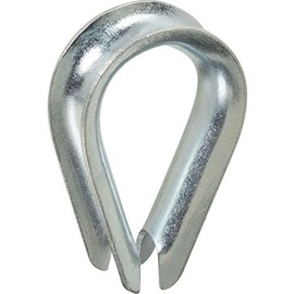 National Hardware N176-842 3232BC Rope Thimble in Zinc plated,1/2"