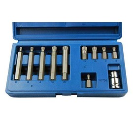 US PRO Tools 11PC 1/2" DR Short & Long Spline Bit Set M5, M6, M8, M10, M12 2098