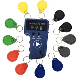 Portable 125KHz RFID Card Copier T5577, EM4305, HID, AWID with 12 T5577 Cards Handheld