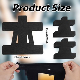 10pcs Kinesiology Tape for Shoulder, Waterproof Muscle Tape Precut Strips Breathable Elastic Pre Cut Athletic Accessories for Body Fitness Shoulder Support Sports & Physical Relaxation (Black)