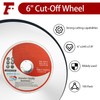 findmall 100 Pack 6" x.045 x7/8" Cut-Off Wheel - Metal
