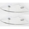 BSM Marketing SET OF 2 Wall Mounted Floating Acrylic Corner