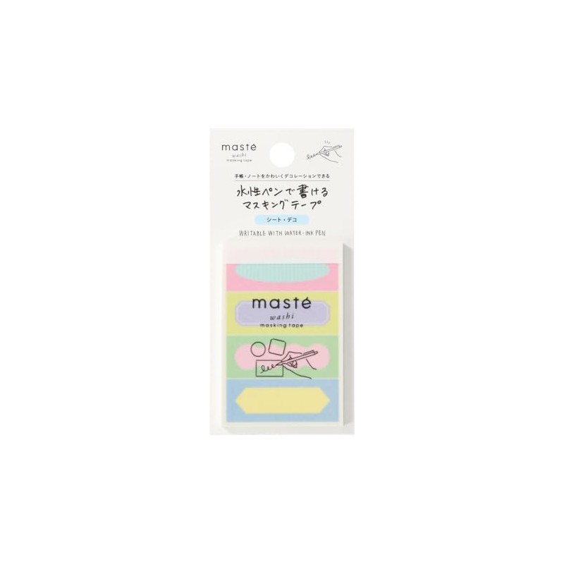 MUST MST-FA48-A Masking Tape Sheet Deco Marks Title Frame MST-FA48-A