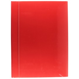 Esselte 390346090 Set of 5 Folders three plastic flaps, 550 gr / mq, A4, red, capacity: 150 sheets