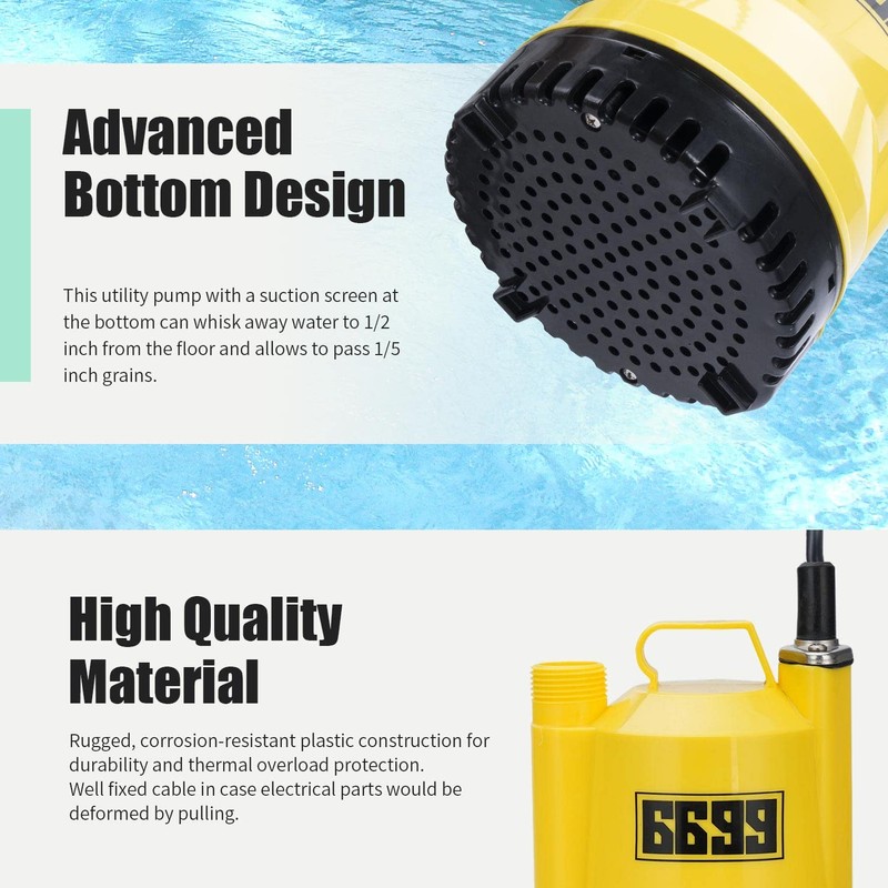 Tankless Water Heater Descaling Flush Kit Includes Submersible Utility Pump