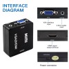 Unbranded NEW VGA to HDMI Converter Adapter 1080P Full HD