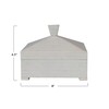 Creative Co-Op Decorative Storage Pyramid Lid and Knob, Ivory Box