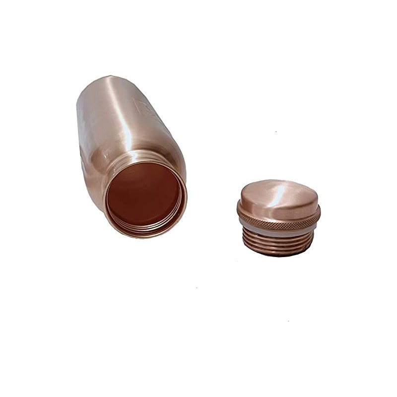 Plain Copper Water bottle 900 ml Joint-Free Copper Water Bottle