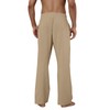Puimentiua Cotton Linen Pants Men, Summer Beach Pants Loose Fit