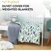 YnM Duvet Cover for Weighted Blankets (Dinosaur, 36''x48'')