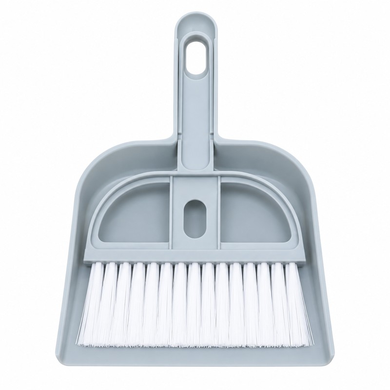 Mini Desktop Dustpan & Brush Set – Compact Plastic Cleaning