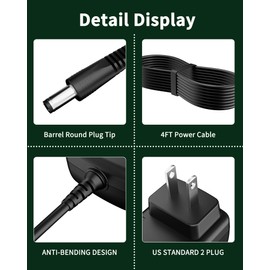 31V Charger for 25.9V Battery Vacuum Cleaner Compatible with Trucozie T350 and frecaer BM08 25.9V Battery Vacuum Cleaner Adapter Charger