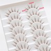 10 Pairs Brown False Eyelashes Clear Band Cartoon False Eyelashes
